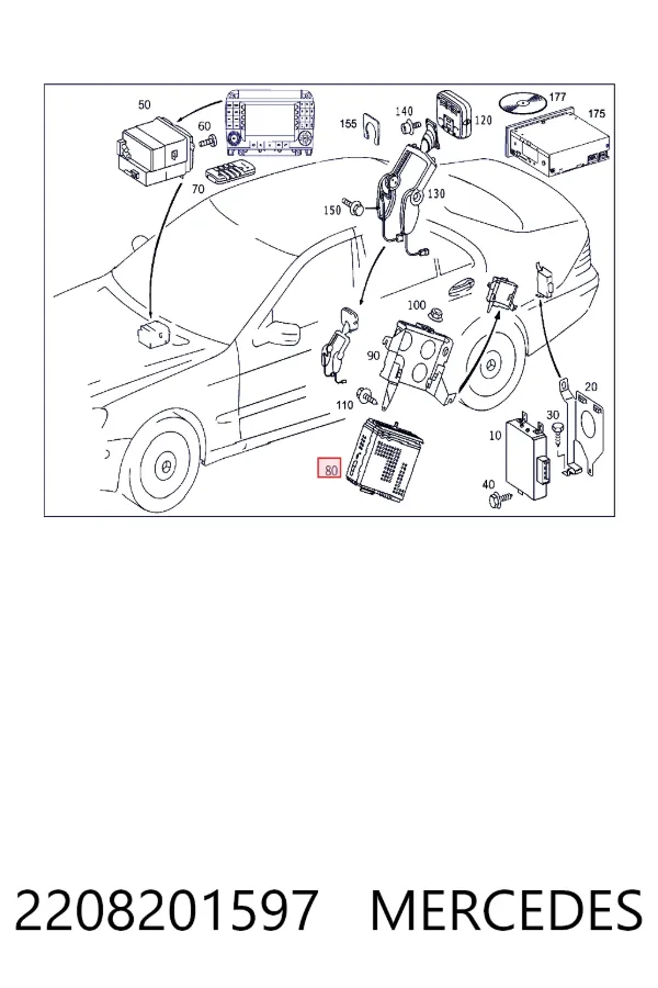 A2208201597 Mercedes 