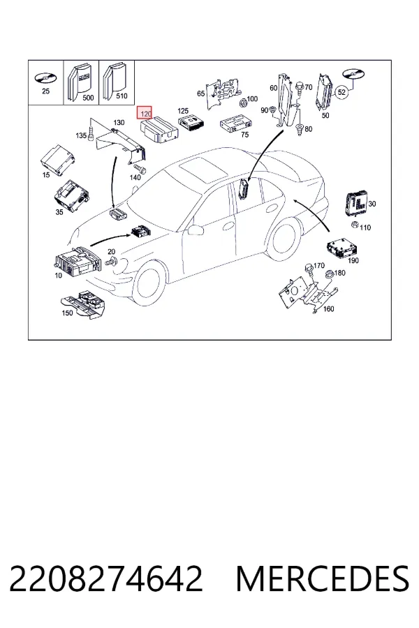  Mercedes A2208274642