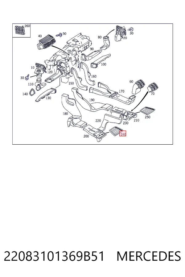  Mercedes A2208310136