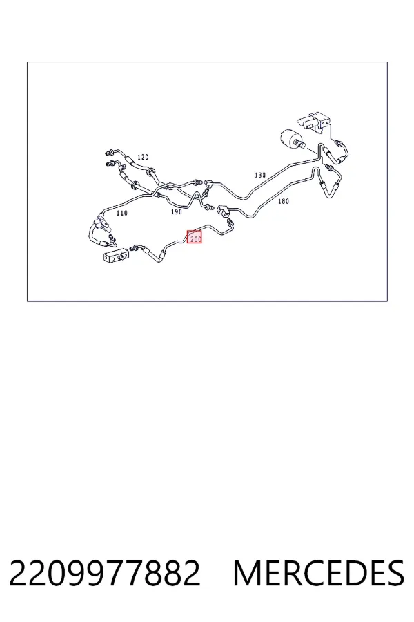  Mercedes A2209977882 ціна, від 44.34 USD