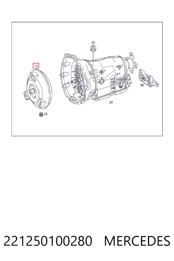 Гідротрансформатор АКПП A2212501002 Mercedes