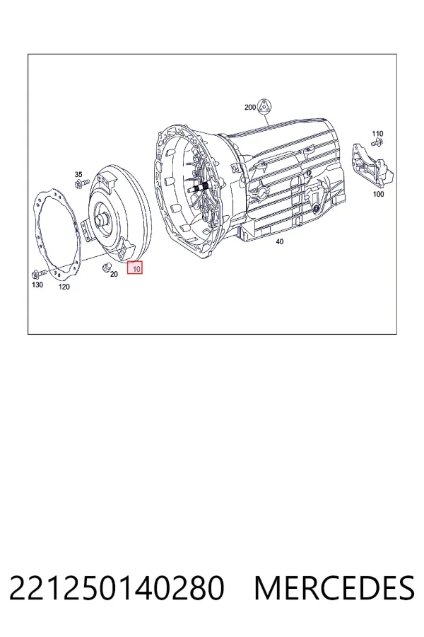 Передача гідромеханічна Mercedes A2212501402