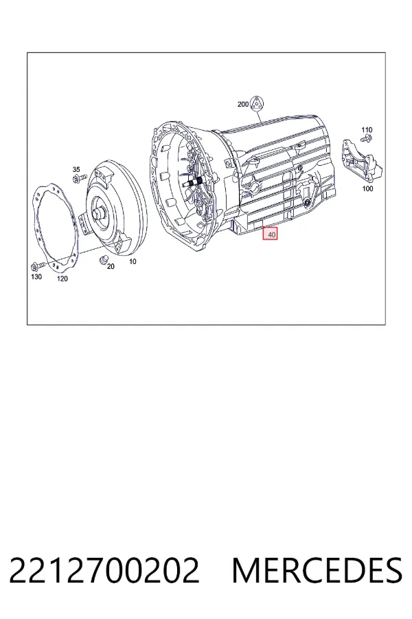 A2212700202 Mercedes Автоматична коробка передач