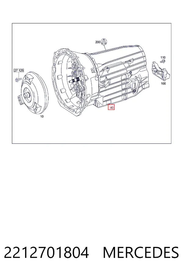 A2212701804 Mercedes Автоматична коробка передач