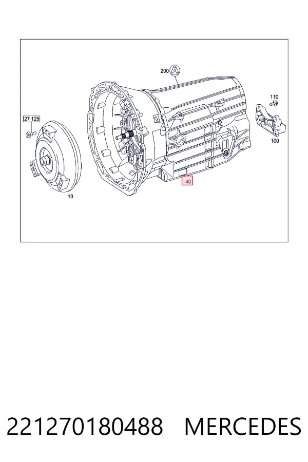 Коробка передач автомат Mercedes A2212701804 ціна, від 6078.50 USD