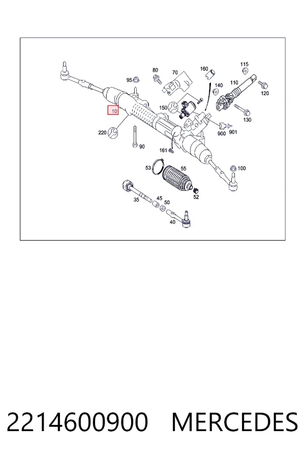 Управління рульове в зборі Mercedes A2214600900 ціна, від 456.07 USD