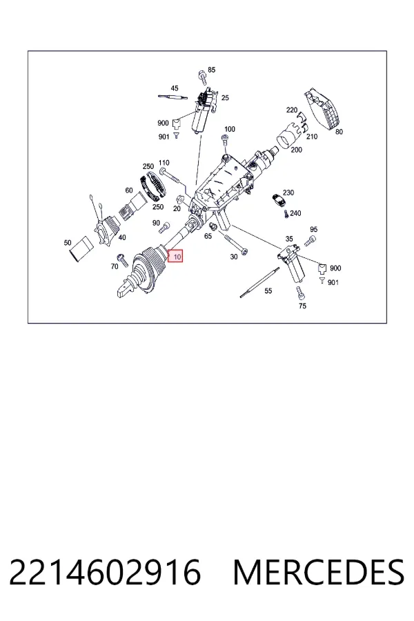 Рульова колонка A2214602916 Mercedes