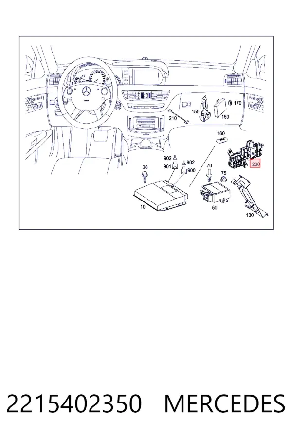  Mercedes A2215402350 ціна, від 32.91 USD