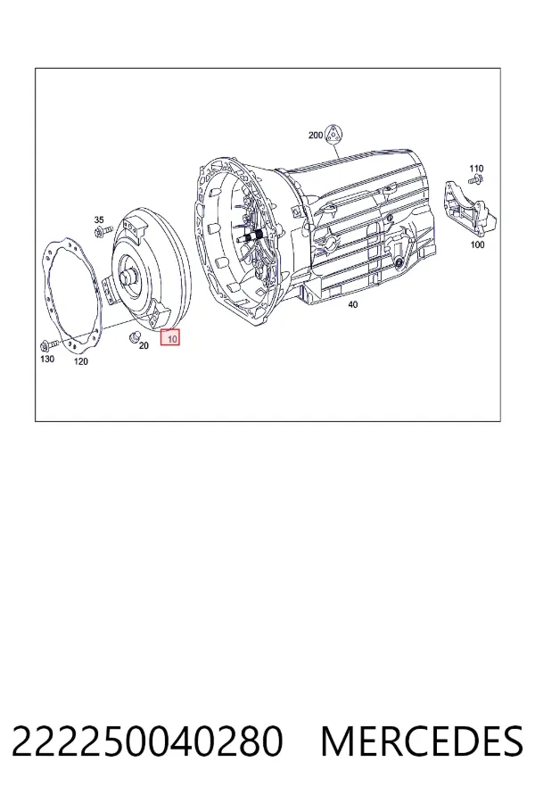 Гідротрансформатор АКПП A2222500402 Mercedes