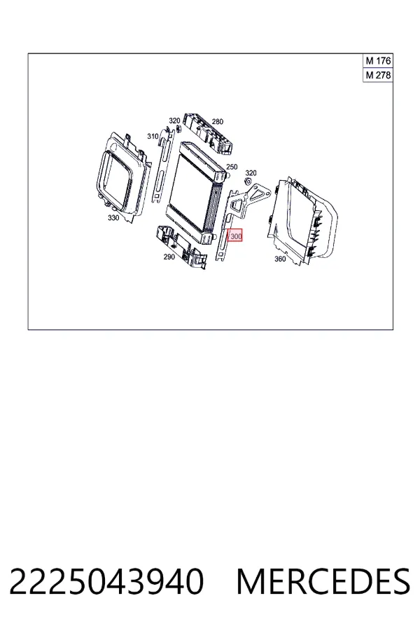 Купити A2225043940 Mercedes 