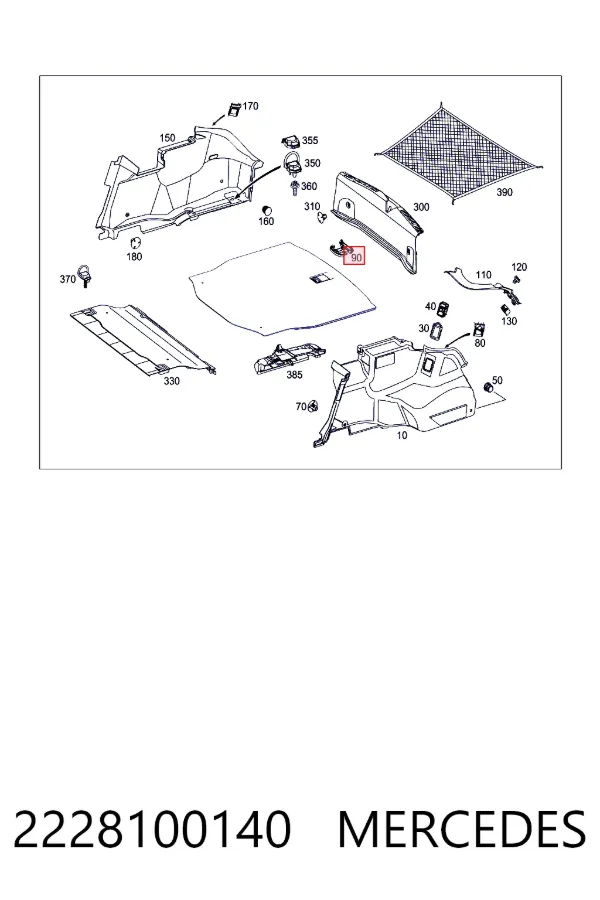  Mercedes A2228100140 ціна, від 15.66 USD