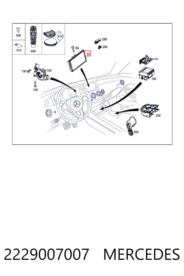  Mercedes A2229007007