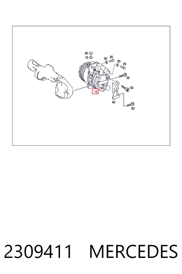 Насос кондиціонера Mercedes A0002309411