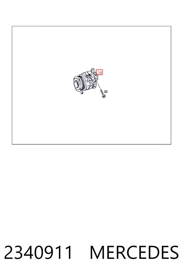 Компресор кондиціонера A0002340911 Mercedes