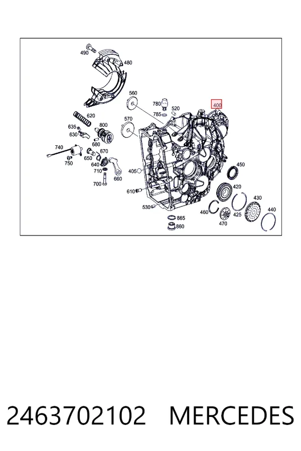  Mercedes A2463702102 ціна, від 725.14 USD