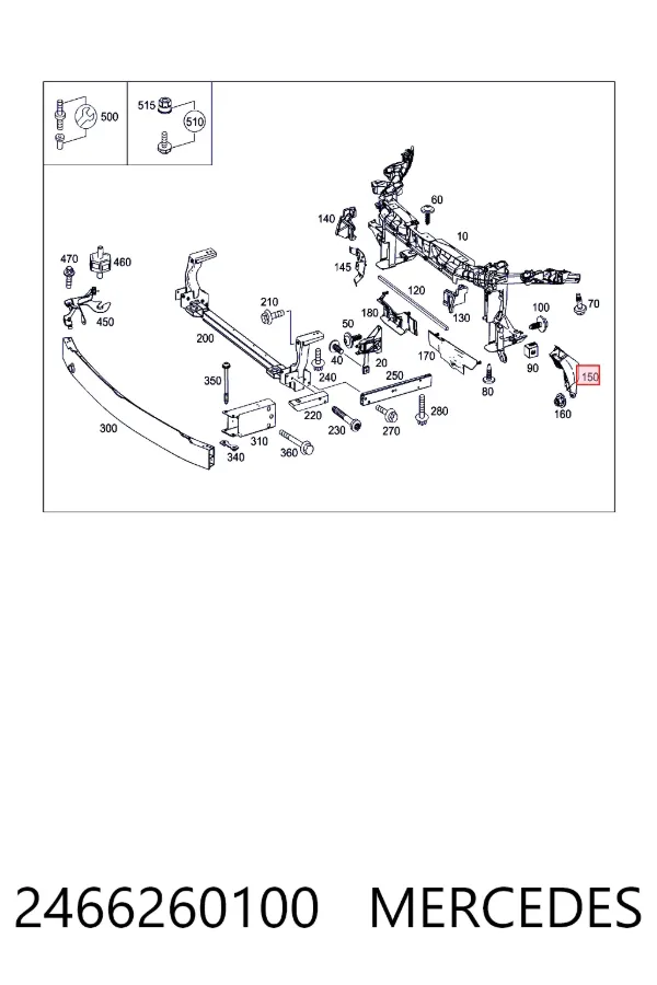  Mercedes A2466260100 ціна, від 19.01 USD