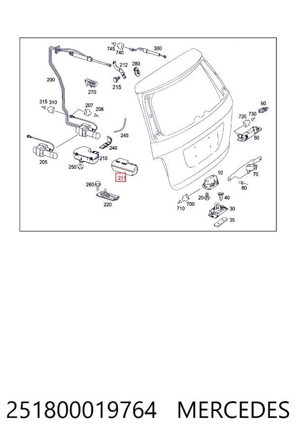  Mercedes A2518000197