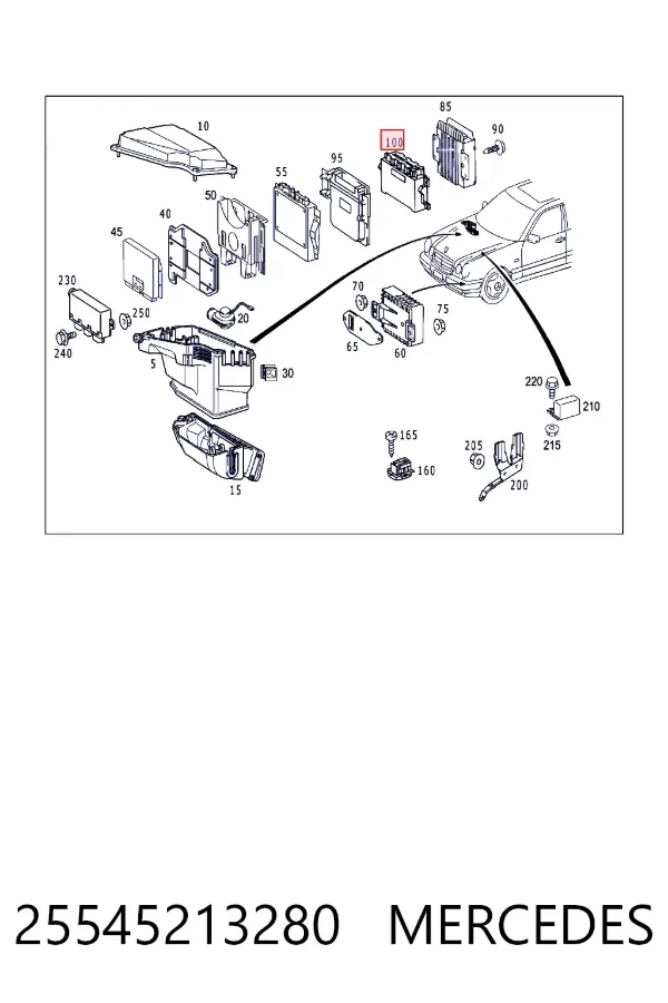  Mercedes A0255452132 ціна, від 130.92 USD