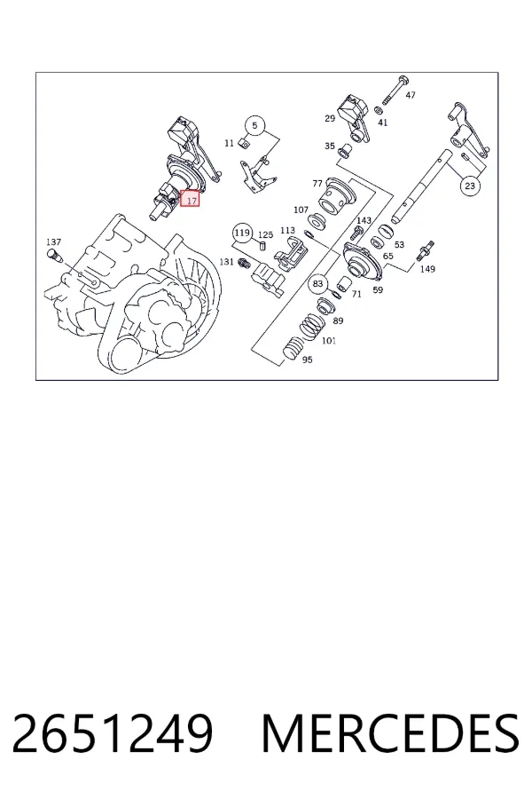Втулка механізму перемикання передач Mercedes A0002651249 ціна, від 1.89 USD