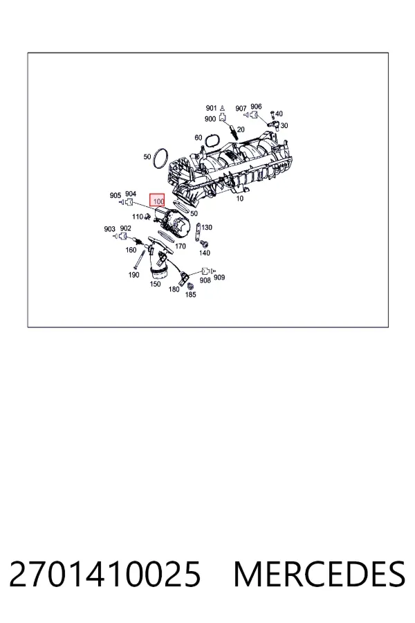 Блок дросельної заслінки Mercedes A2701410025 ціна, від 31.67 USD