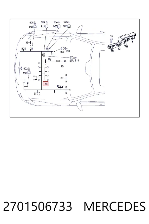 A2701506733 Mercedes 