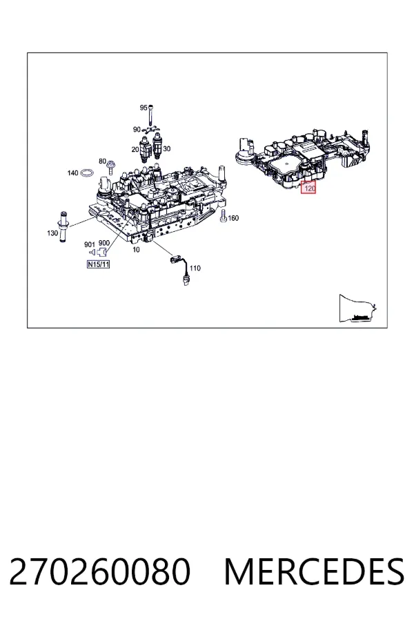 Купити A0002702600 Mercedes Плата АКПП