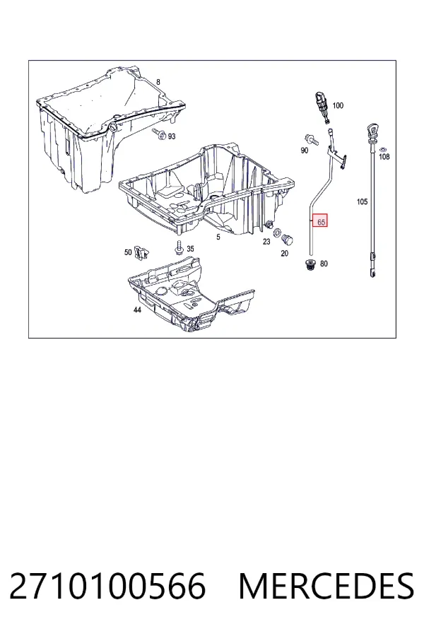  Mercedes A2710100566 ціна, від 44.34 USD