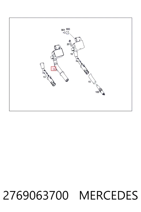 Котушка запалювання Mercedes A2769063700 ціна, від 32.67 USD