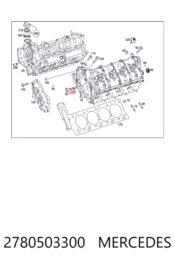 Клапан зворотний гальмівної системи Mercedes A2780503300 ціна, від 18.55 USD