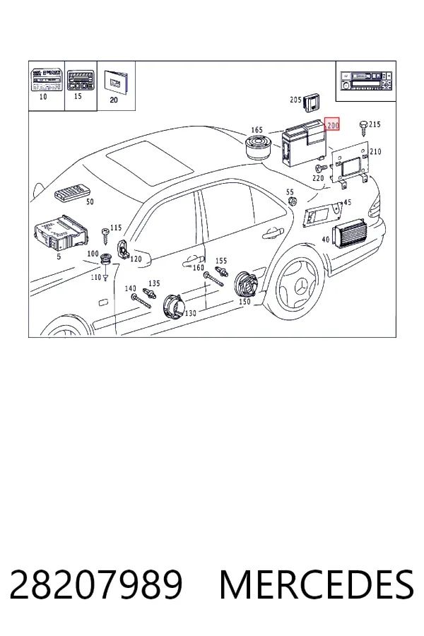  Mercedes A0028207989