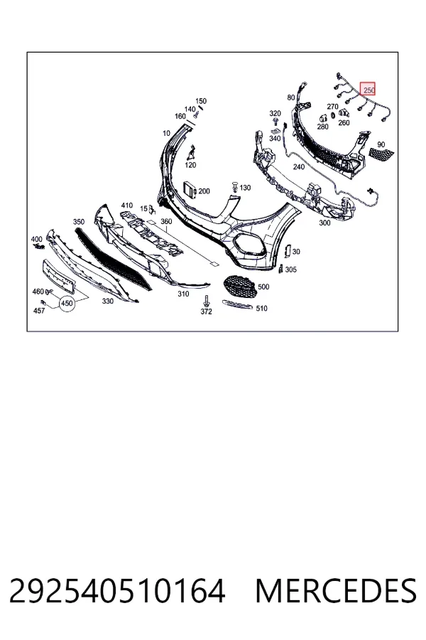  Mercedes A2925405101 ціна, від 198.49 USD