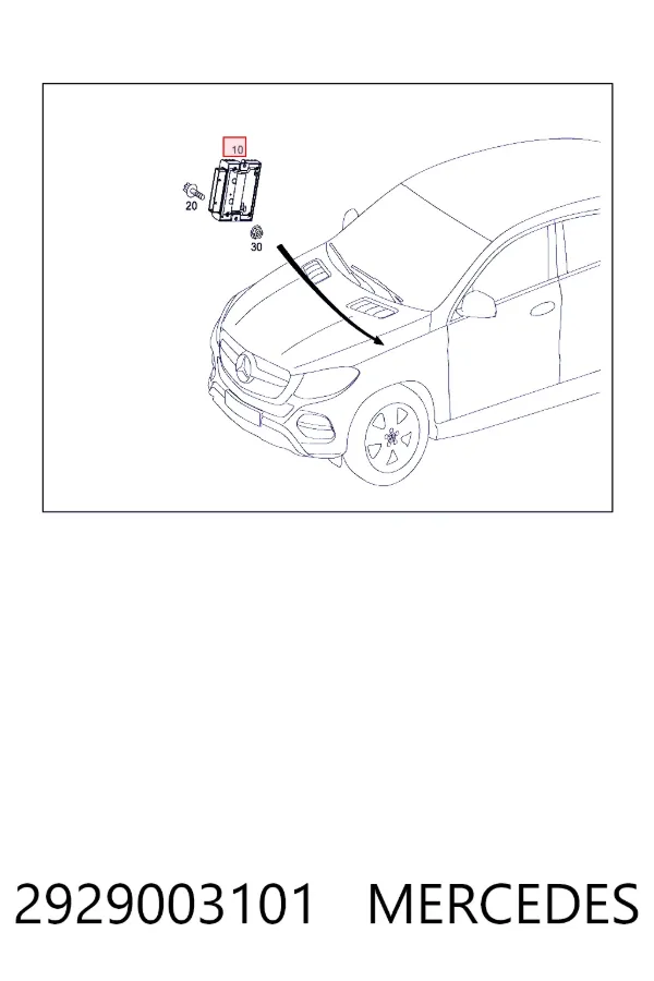 Купити A2929003101 Mercedes 