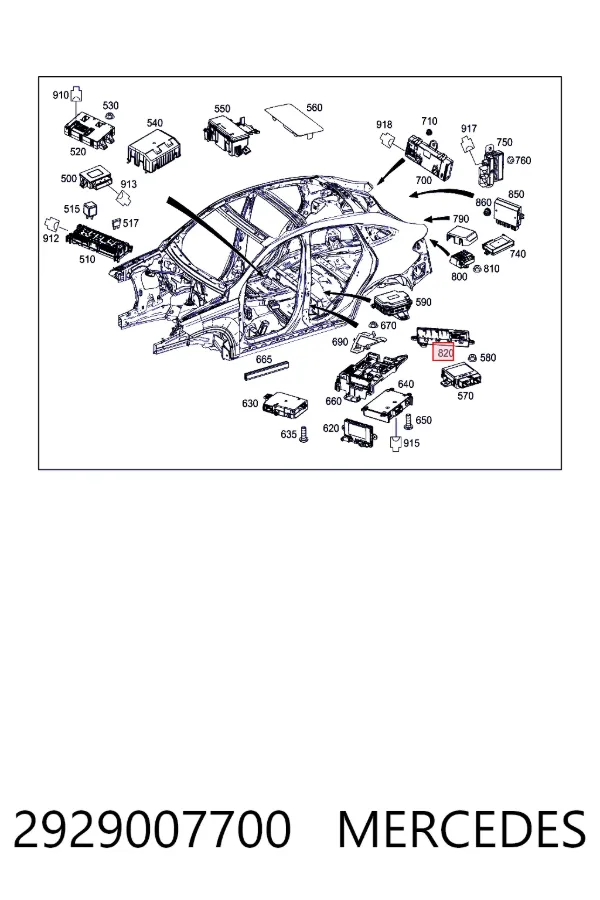 A2929007700 Mercedes 