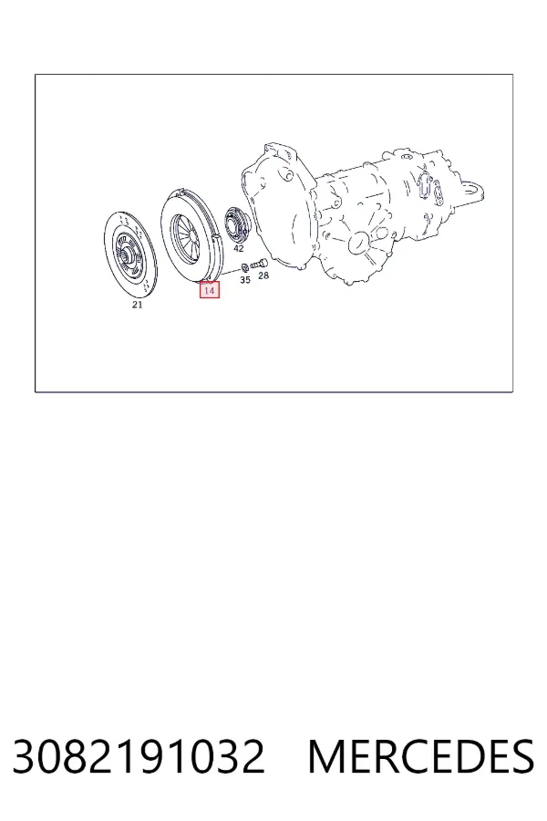 Корзина зчеплення 3082191032 Mercedes