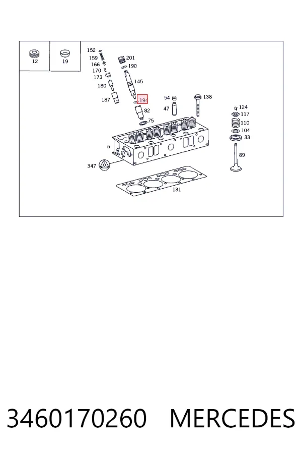 Mercedes A3460170260