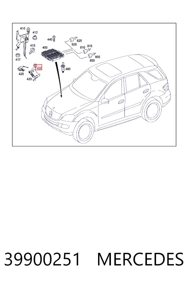 Купити A0039900251 Mercedes Болт/гайка кріплення