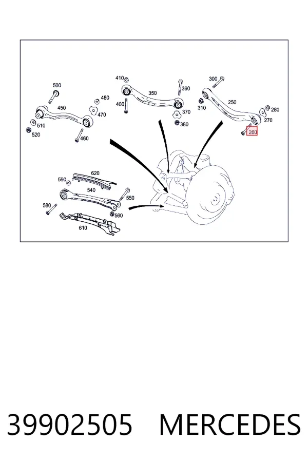  A0039902505 Mercedes