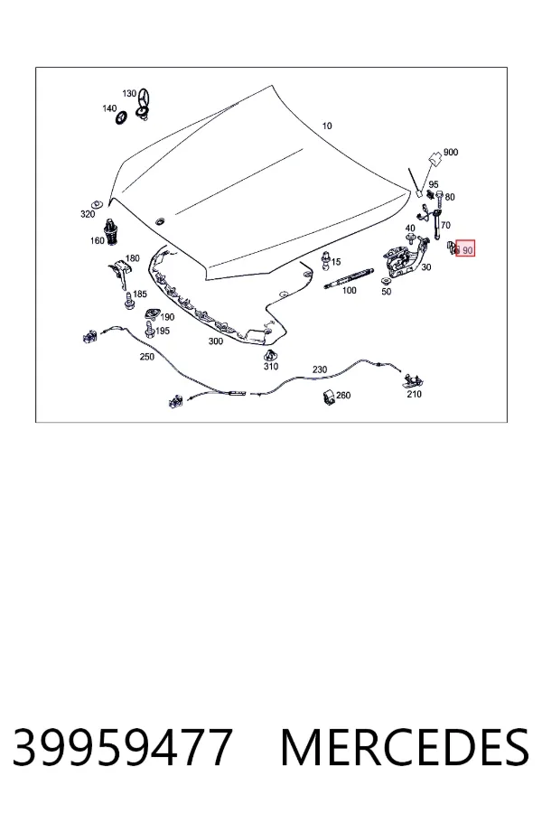  Mercedes A0039959477 ціна, від 2.72 USD
