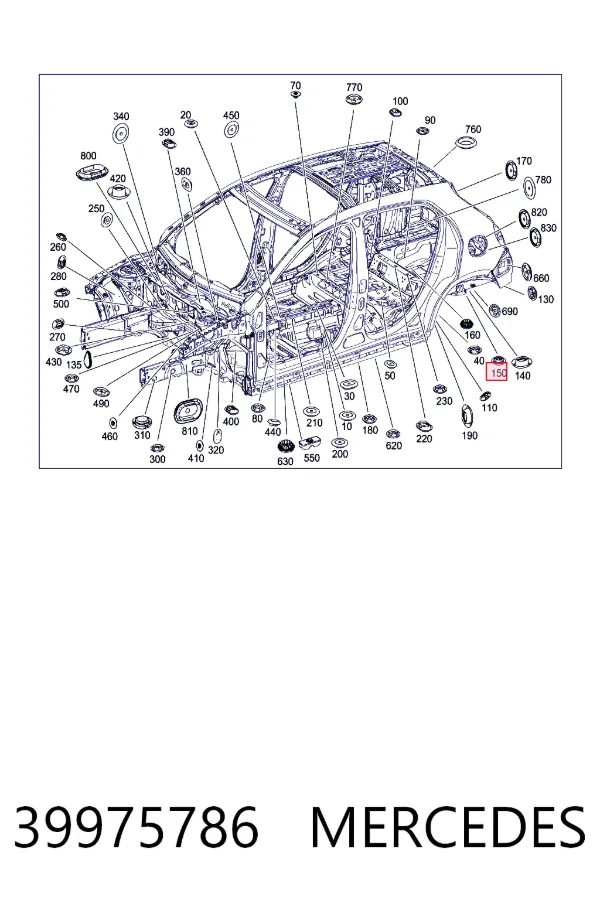 Подушка домкрата нижня, піддомкратники 39975786 Mercedes