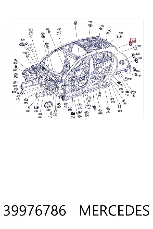 Купити A0039976786 Mercedes Кришка бачка омивача