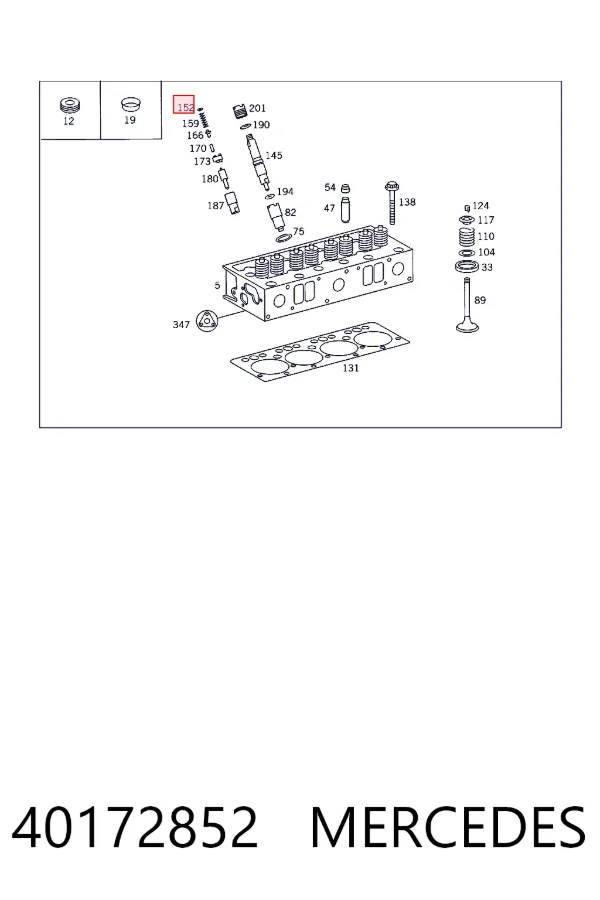 A0040172852 Mercedes 