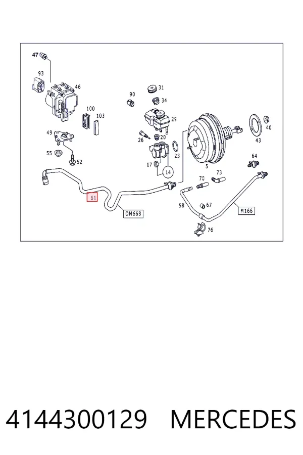 A4144300129 Mercedes 