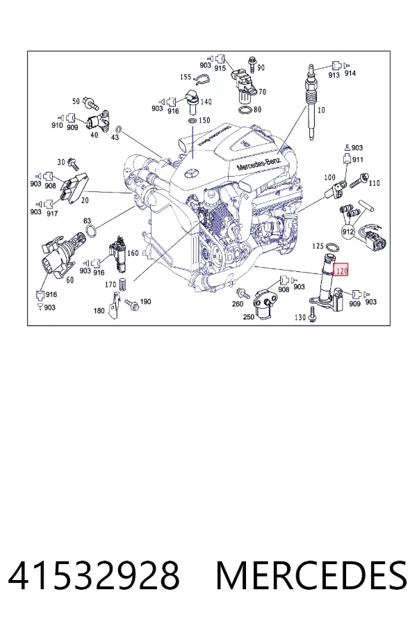 Купити A0041532928 Mercedes Датчик рівня масла