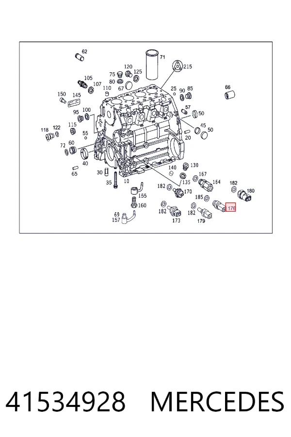 A0041534928 Mercedes Датчик показника тиску масла