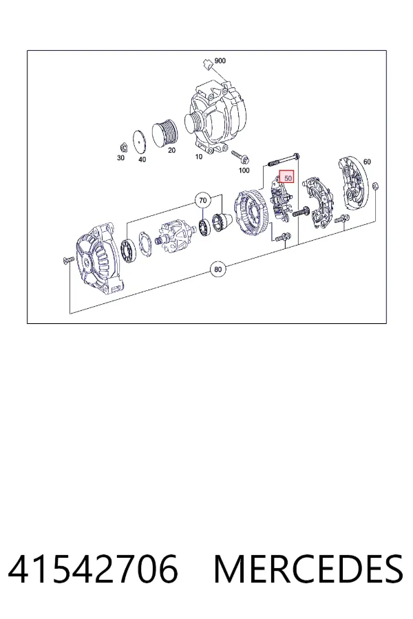 Купити A0041542706 Mercedes Реле регулятор напруги генератора