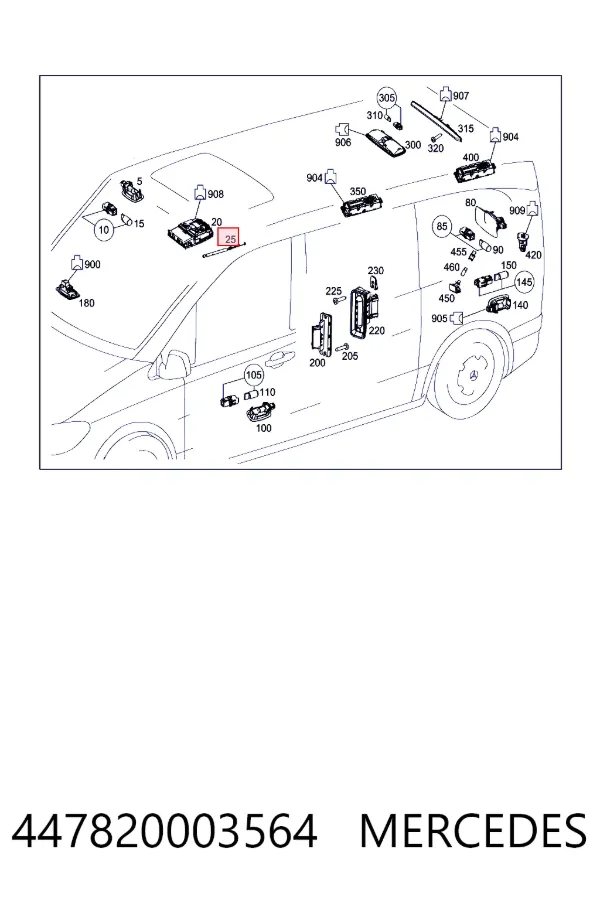  Mercedes A4478200035 ціна, від 27.45 USD