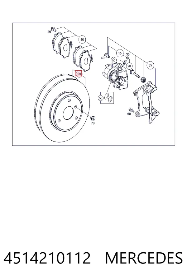 Купити A4514210112 Mercedes Ротор гальмівний