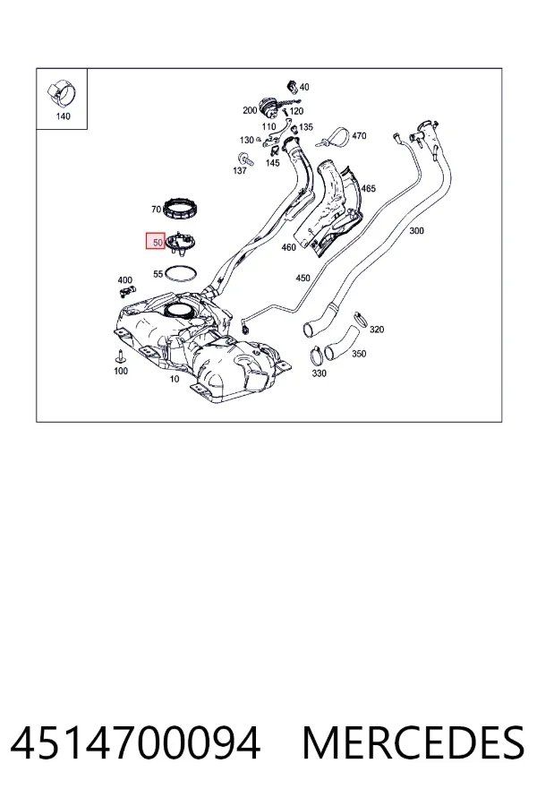 Купити A4514700094 Mercedes Насос занурювальний в баці