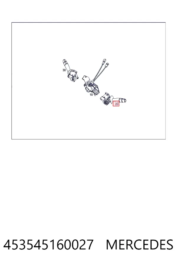Перемикач підрульовий, лівий Mercedes A453545160027 ціна, від 158.00 USD