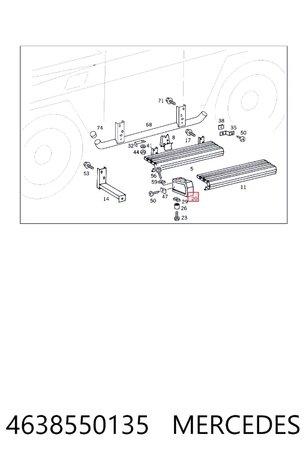  Mercedes A4638550135 ціна, від 95.02 USD